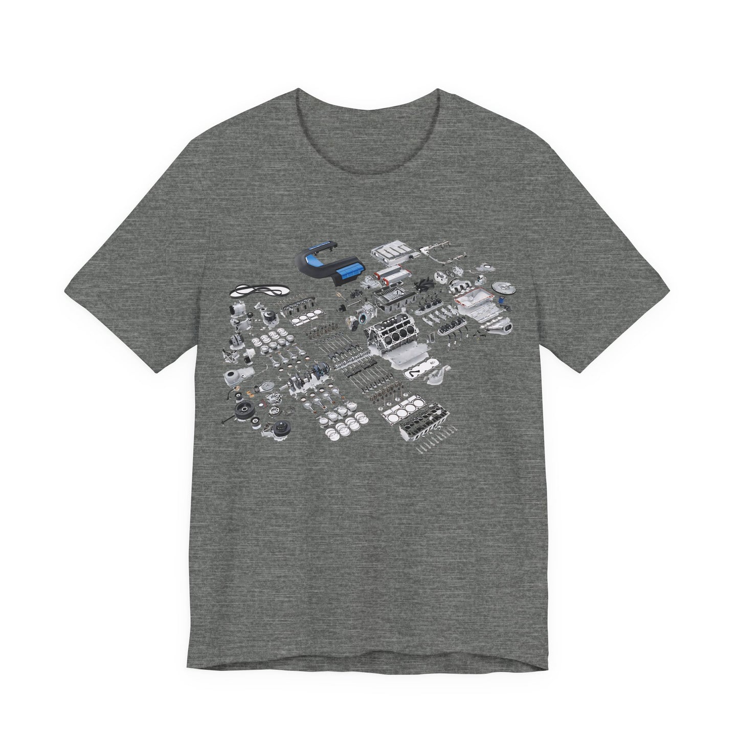 Engine Parts Blueprint T-Shirt