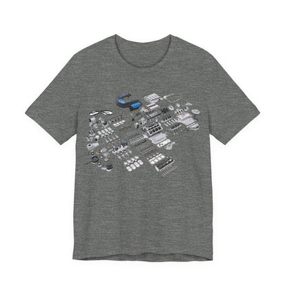 Engine Parts Blueprint T-Shirt
