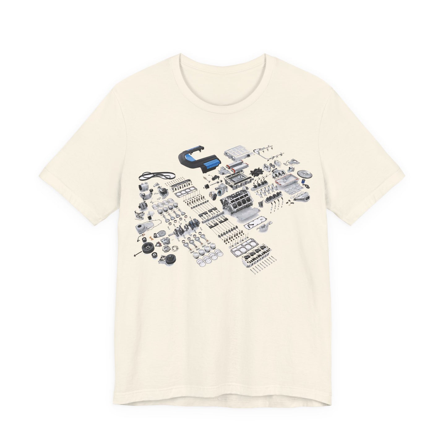 Engine Parts Blueprint T-Shirt