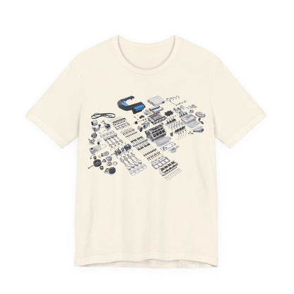 Engine Parts Blueprint T-Shirt