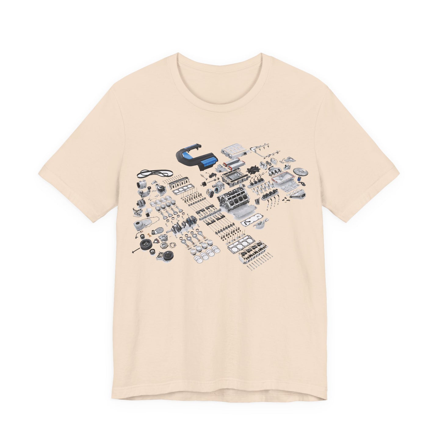 Engine Parts Blueprint T-Shirt