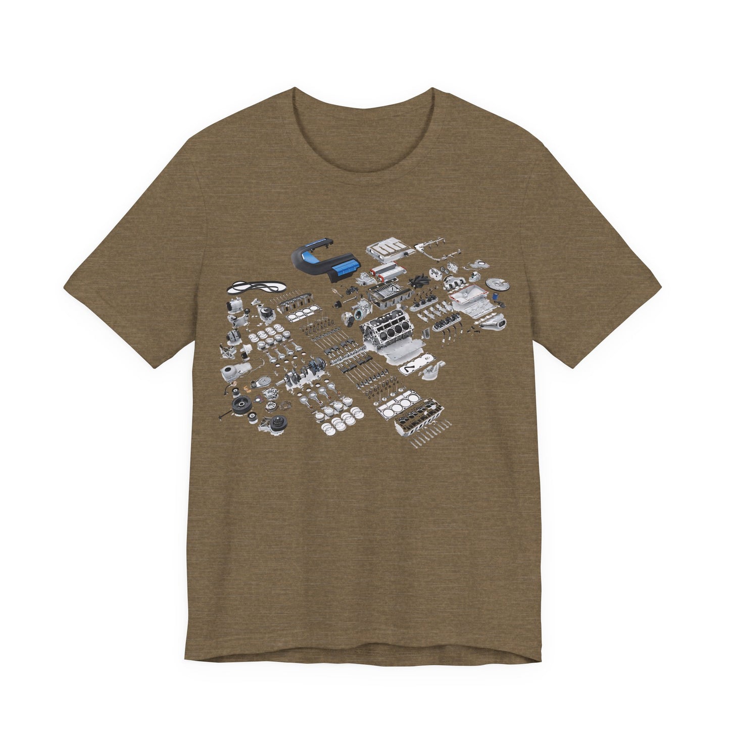Engine Parts Blueprint T-Shirt