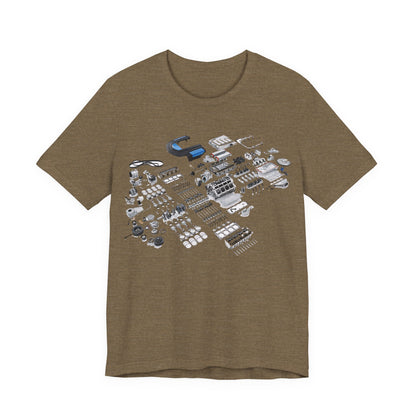 Engine Parts Blueprint T-Shirt
