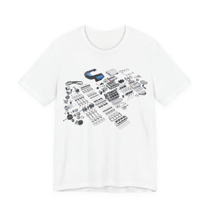 Engine Parts Blueprint T-Shirt