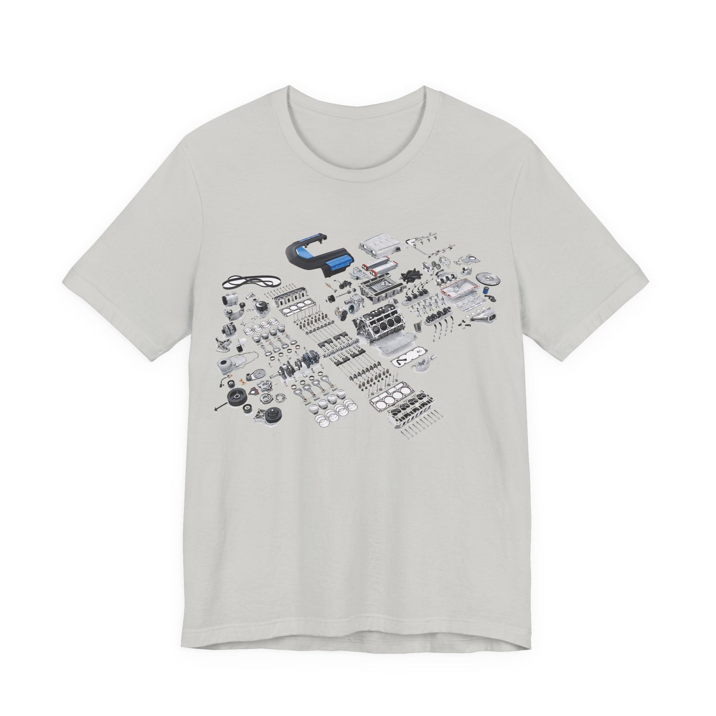 Engine Parts Blueprint T-Shirt