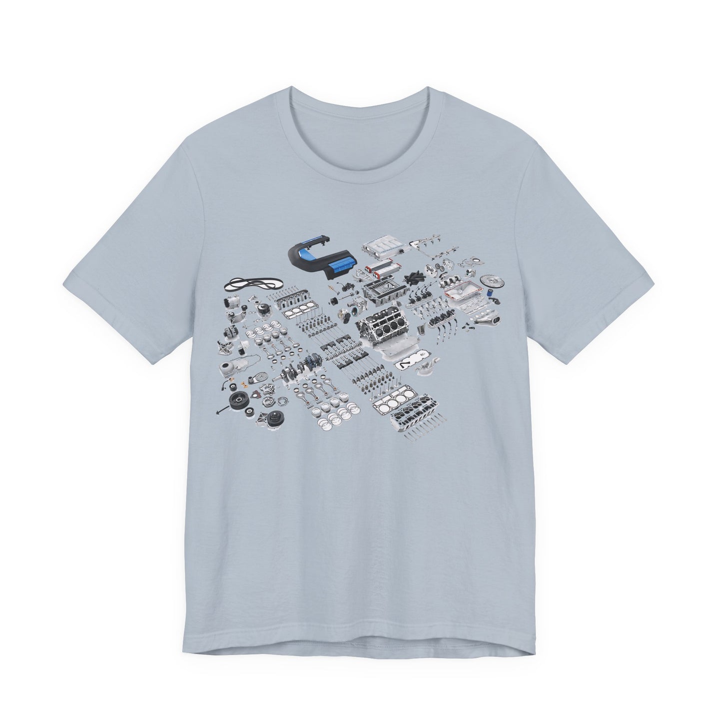 Engine Parts Blueprint T-Shirt