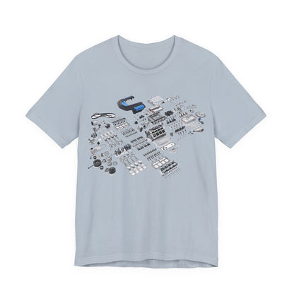 Engine Parts Blueprint T-Shirt