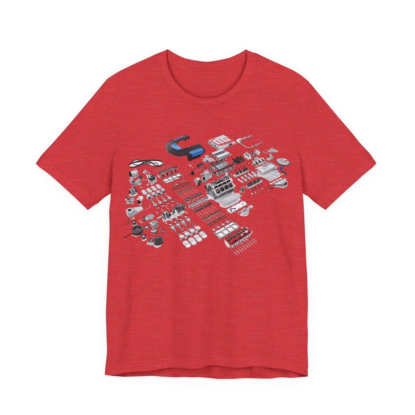 Engine Parts Blueprint T-Shirt