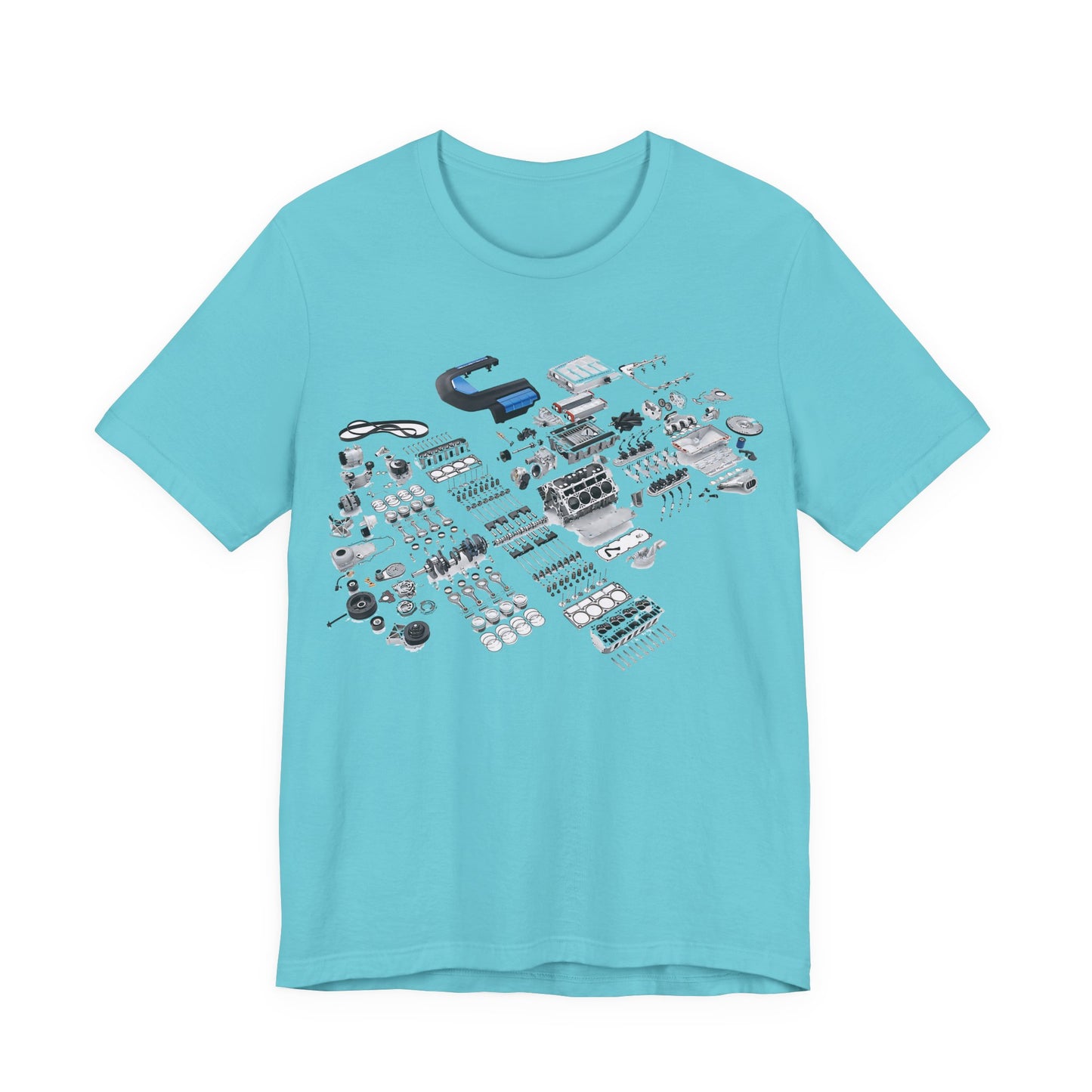 Engine Parts Blueprint T-Shirt