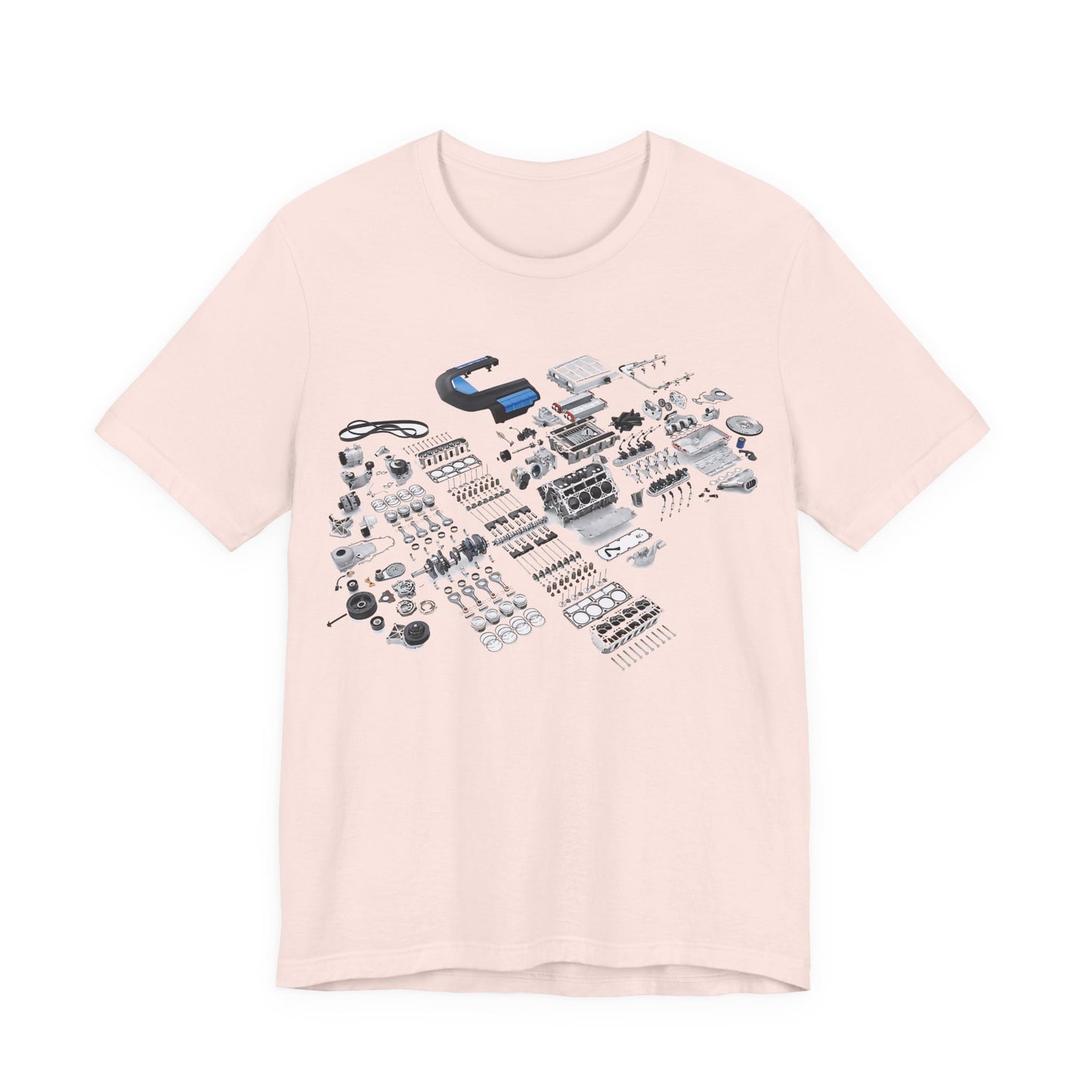 Engine Parts Blueprint T-Shirt