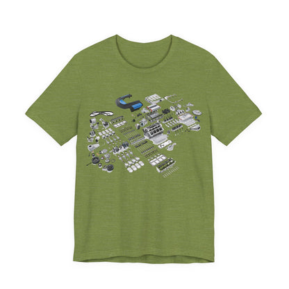 Engine Parts Blueprint T-Shirt
