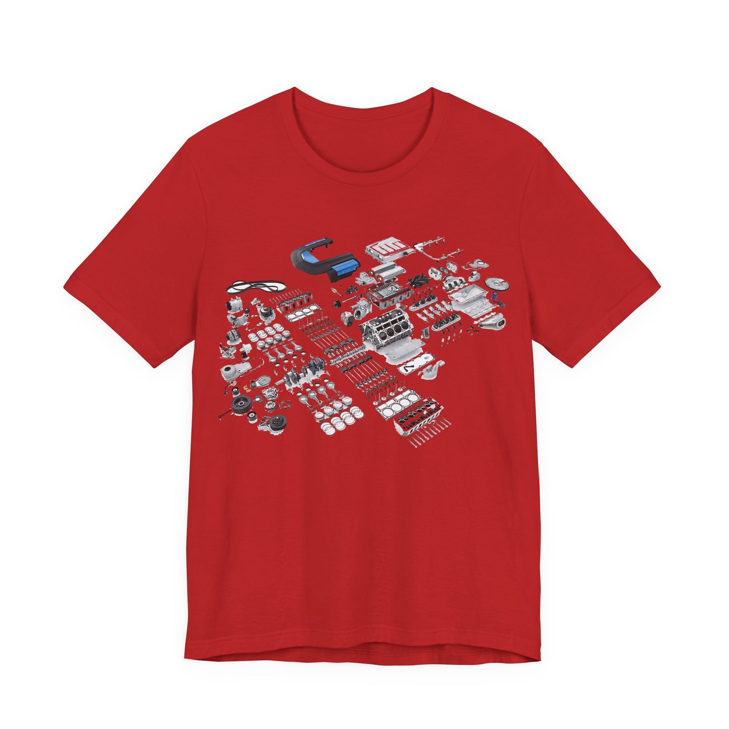 Engine Parts Blueprint T-Shirt